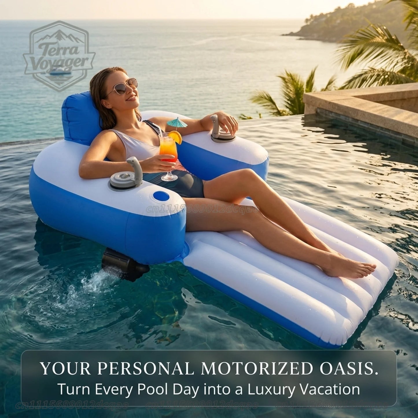 Motorized Inflatable Pool Lounger
