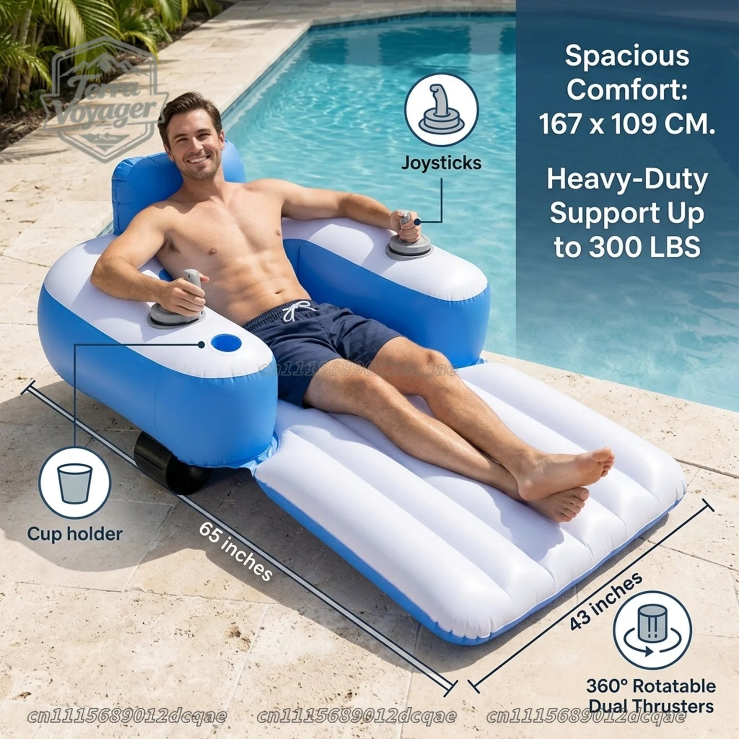 Motorized Inflatable Pool Lounger